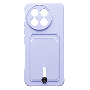 Чехол-накладка - SC304 с картхолдером для "Tecno Spark 30 Pro" (light violet) (237681)