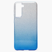 Чехол-накладка - SC097 Gradient для "Samsung SM-G996 Galaxy S21+" (blue/silver)