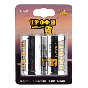 Батарейка D Трофи LR20 ENERGY POWER Alkaline (2-BL) (12/96).