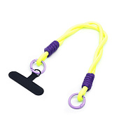 Шнурок - на руку плетеный (green/violet)