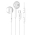 Проводные наушники с микрофоном вкладыши Hoco L10 Acoustic Type-C  (white)