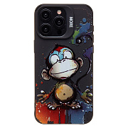 Чехол-накладка - SC335 для "Apple iPhone 15 Pro Max"  (обезьяна) (black) (233089)