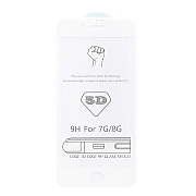 Защитное стекло Full Screen - 3D Flat для "Apple iPhone 7/iPhone 8/iPhone SE 2020" (white) (тех.уп.) (white)