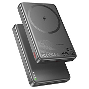 Внешний аккумулятор Hoco Q26a Joy PD20W SafeMag 10000mAh Type-C/Type-C/SafeMag (metal gray)