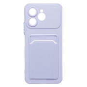 Чехол-накладка - SC337 с картхолдером для "Tecno Spark 40" (light violet) (241210)