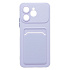 Чехол-накладка - SC337 с картхолдером для "Tecno Spark 40" (light violet) (241210)