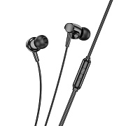 Проводные наушники с микрофоном внутриканальные Hoco M112 Jack 3,5  (black)