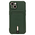 Чехол-накладка - SC304 с картхолдером для "Apple iPhone 14" (dark green)