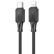 Кабель Type-C - Apple lightning Hoco X101 Assistant PD 27W 100см 3A  (black)