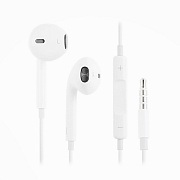 Проводные наушники с микрофоном вкладыши - MD827ZM Jack 3,5  (white)