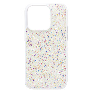 Чехол-накладка - PC071 POSH SHINE для "Apple iPhone 14 Pro" россыпь кристаллов (white)