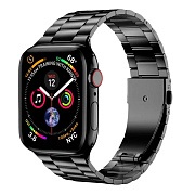Ремешок - ApW36 металл блочный на застежке Apple Watch 38/40/41 mm (black)