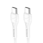 Кабель Type-C - Type-C Hoco X37 Cool power PD 60W 100см 3A  (white)