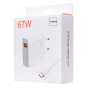 Адаптер Сетевой с кабелем Xiaomi Mi USB/Type-C 67W (USB/Type-C) (C) (white)