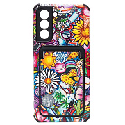 Чехол-накладка - SC284 с картхолдером для "Samsung SM-G991 Galaxy S21" (008) (multicolor)