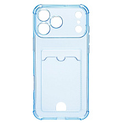 Чехол-накладка - SC276 с картхолдером для "Apple iPhone 17 Pro Max/18 Pro Max" (deep blue)