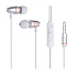 Проводные наушники с микрофоном внутриканальные Hoco M59 Magnificent universal Jack 3,5  (silver)
