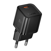 Адаптер Сетевой Hoco N64 PD Type-C 3A/20W (black)