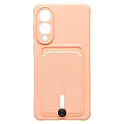 Чехол-накладка - SC304 с картхолдером для "Samsung Galaxy S25 Edge" (light pink)