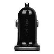 Адаптер Автомобильный Borofone BZ5 CarPal 2USB/5V/2.1A (black)