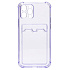 Чехол-накладка - SC276 с картхолдером для "Apple iPhone 12 Pro" (light violet)