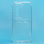 Чехол-накладка - SC276 с картхолдером для "Xiaomi Redmi 15 4G" (transparent)