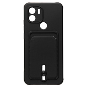 Чехол-накладка - SC304 с картхолдером для "Xiaomi Redmi A2" (black) (218006)
