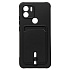 Чехол-накладка - SC304 с картхолдером для "Xiaomi Redmi A2" (black) (218006)