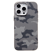 Чехол-накладка Luxo Creative PC  для "Apple iPhone 16 Pro Max" (126) (black/gray)