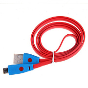 Кабель USB - micro USB Glossar M4 Smile  100см 1,5A  (red)