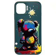 Чехол-накладка - SC335 для "Apple iPhone 11"  (медведь) (dark green) (227091)
