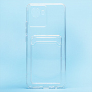 Чехол-накладка - SC276 с картхолдером для "OPPO realme C30" (transparent)