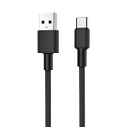 Кабель USB - Type-C Hoco X29 Superior  100см 2A  (black)