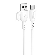 Кабель USB - Type-C Borofone BX91 18W 100см 3A  (white)