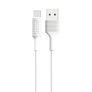 Кабель USB - Type-C Borofone BX1  100см 2A  (white)