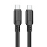 Кабель Type-C - Type-C Borofone BX81 (повр. уп.) 60W 100см 3A  (black)