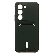 Чехол-накладка - SC304 с картхолдером для "Realme C83 5G/P4 Lite/Narzo 100 Lite" (dark green)