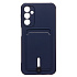 Чехол-накладка - SC304 с картхолдером для "Samsung Galaxy A24 4G" (dark blue)
