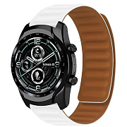 Ремешок - WB31 Универсальный 22мм экокожа на магните (white)