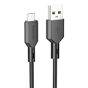 Кабель USB - micro USB Borofone BX70 12W 100см 2,4A  (black)