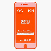 Защитное стекло Full Glue - 2,5D для "Apple iPhone 6/iPhone 6S/iPhone 7/iPhone 8" (тех.уп.) (white)