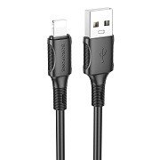 Кабель USB - Apple lightning Borofone BX80 12W 100см 2,4A  (black)
