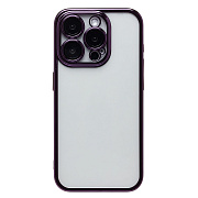 Чехол-накладка - PC073 с закрытой камерой для "Apple iPhone 15 Pro" (violet)