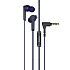 Проводные наушники с микрофоном внутриканальные Hoco M72 Jack 3,5  (blue)