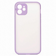 Чехол-накладка - PC041 для "Apple iPhone 12" (light violet/white)