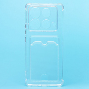 Чехол-накладка - SC276 с картхолдером для "Infinix Note 40" (transparent) (230718)