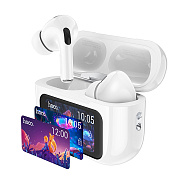 Беспроводные Bluetooth-наушники Hoco TWS EW72 ANC с экраном (white)