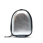 Чехол универсальный для наушников - Экокожа (silver)