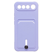 Чехол-накладка - SC304 с картхолдером "Realme 16 5G" (light violet)