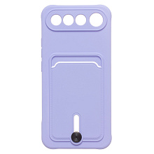 Чехол-накладка - SC304 с картхолдером "Realme 16 5G" (light violet)